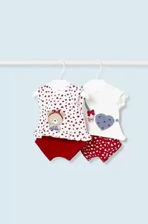Komplety dla niemowląt - Mayoral Newborn komplet niemowlęcy 2-pack kolor czerwony - grafika 1