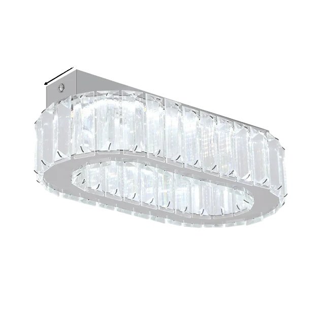 Kryształowy żyrandol, kryształ K9, oświetlenie LED, L25cm 1 sztuka, wymienny