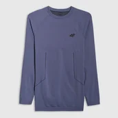 Pozostała odzież narciarska - Bielizna termoaktywna bezszwowa (góra) męska 4F 4FWAW25USEAM233-32S Niebieski L/XL - miniaturka - grafika 1