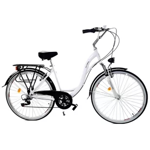 Dallas Bike City Alu 7Spd 28 cali Biało-czarny - Rowery - miniaturka - grafika 1