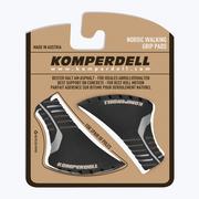 Sporty zimowe - akcesoria - Komperdell Nordic Walking Pads 2-Color Vulcanized, black/silver 2021 Akcesoria do Tour skating 1007-203-25 - miniaturka - grafika 1