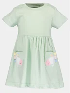 Sukienki i spódniczki dla dziewczynek - Blue Seven Sukienka codzienna 911068 X Zielony Regular Fit - miniaturka - grafika 1