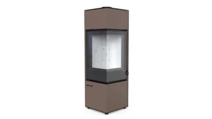 Piecyk wolnostojący Defro Home QUADROOM LOG brązowy - Piece wolnostojące Piecyk wolnostojący Defro Home QUADROOM LOG brązowy - Piece wolnostojące - miniaturka - grafika 1