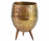 Donice - Barok old Osłonka na nóżkach, złoto miedziana, aluminiowa, wysoka a - miniaturka - grafika 1