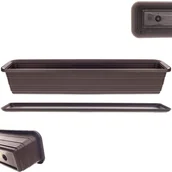 Donice - Skrzynka balkonowa z podstawką Paulin 80cm mokka - miniaturka - grafika 1