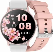 Smartwatch - Gravity GT1-6 PRO PK/PK/WH Biały - miniaturka - grafika 1