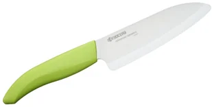 Kyocera Nóż kuchenny ceramiczny Santoku WHITE SERIES zielony FK-140WH-GR - Noże kuchenne - miniaturka - grafika 2