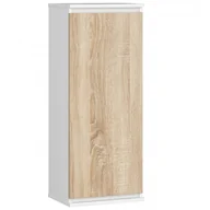 Witryny - Witryna - Szafka wisząca W 40 cm CLP Biała / Dąb Sonoma - miniaturka - grafika 1