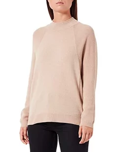 United Colors of Benetton Damski sweter z golfem z długim rękawem, Beżowy 994, L - Swetry damskie - miniaturka - grafika 1