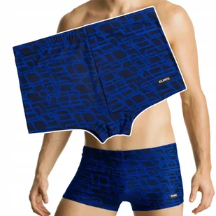 ATLANTIC Dopasowane Kąpielówki Męskie Krótkie Szorty Bokserki na BASEN - M - Kąpielówki męskie - miniaturka - grafika 1