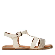 Buty dla dziewczynek - Sandały Tommy Hilfiger T3A2-33780-0371 S Écru - miniaturka - grafika 1