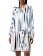 Sukienki - usha BLUE LABEL Sukienka midi w paski damska 17923644, Niebieski, zielony, wielokolorowy, S - miniaturka - grafika 1