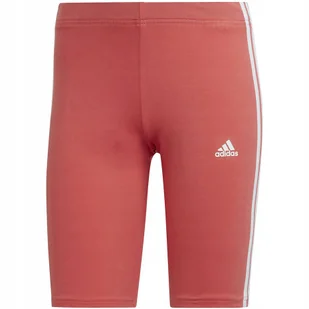 Spodenki damskie adidas Tight 3-Stripes Bike Shorts koralowe HF1862 XS - Legginsy - miniaturka - grafika 1