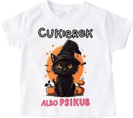 Koszulki dla dziewczynek - Koszulka na halloween dla dziecka cukierek albo psikus - miniaturka - grafika 1