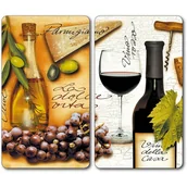 Inne naczynia kuchenne - Płyty ochronne na kuchenkę szklane Italy 2 szt. - miniaturka - grafika 1