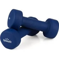 Hantle i ciężarki - Hantle neoprenowe 2x2kg Queenfit - miniaturka - grafika 1