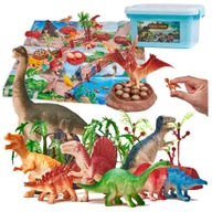 Klocki - FIGURKI ZWIERZĘTA dinozaury i akcesoria 83 elementy ikonka - miniaturka - grafika 1