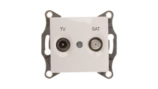 Schneider Electric Schneider Sedna biały gniazdo RTV-SAT końcowe) SDN3401621 - Gniazdka elektryczne - miniaturka - grafika 1