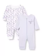 Śpiochy dla niemowląt - NAME IT Girl's NBFNIGHTSUIT 2P Zip Flower NOOS śpiwór, fioletowy wrzos, 98, Purple Heather, 98 cm - miniaturka - grafika 1