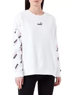 Bluzy damskie - PUMA Damska bluza Power AOP Crew, Puma biały, XL - miniaturka - grafika 1