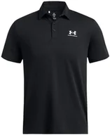Koszulki męskie - Koszulka męska polo UNDER ARMOUR Icon czarna M - miniaturka - grafika 1