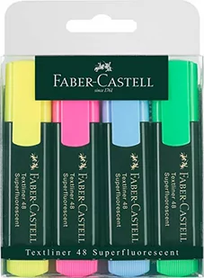 Faber-Castell Zakreślacz 4 kolory w etui - Zakreślacze - miniaturka - grafika 2