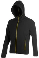 Kurtki męskie - CMP Męska kurtka polarowa z kapturem szary antracite-lemon (569D) XL - miniaturka - grafika 1