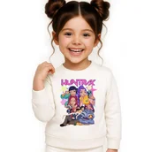 Bluzy dla dziewczynek - BLUZA DZIECIĘCA KPOP DEMON HUNTERS HUNTRIX 122-128 BAWEŁNIANA JAKOŚĆ - miniaturka - grafika 1