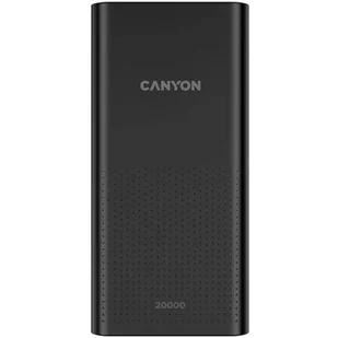 Canyon Powerbank PB-2001, 20000mAh CNE-CPB2001B Czarna - Powerbanki - miniaturka - grafika 1