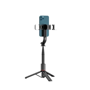 TECH-PROTECT L05S WIRELESS SELFIE STICK TRIPOD & LED LIGHT BLACK - Selfie stick - miniaturka - grafika 7