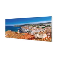 Dekoracje domu - Szklany panel Hiszpania Miasto morze góry 125x50 cm - miniaturka - grafika 1