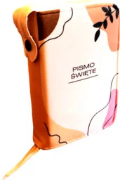 Okładka,ETUI na Biblię, Pismo Święte, z ulubionym CYTATEM , DEDYKACJĄ, wzór GAŁĄZKA, zamykana na zamek - Dewocjonalia - miniaturka - grafika 1