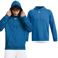 Bluzy sportowe męskie - Bluza fitness męska UNDER ARMOUR Rival Fleece Hoodie z kapturem - miniaturka - grafika 1