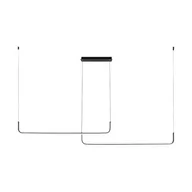 Lampy sufitowe - Rike lampa wisząca 2xLED/40W czarna 2023199 - miniaturka - grafika 1