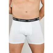 Majtki męskie - Bokserki męskie bawełniane białe z logowaną gumą duże rozmiary Kappa K1211 - miniaturka - grafika 1