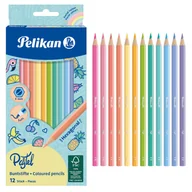 Kredki, ołówki, pastele i pisaki - Kredki pastelowe 12 kolorów - PELIKAN - miniaturka - grafika 1