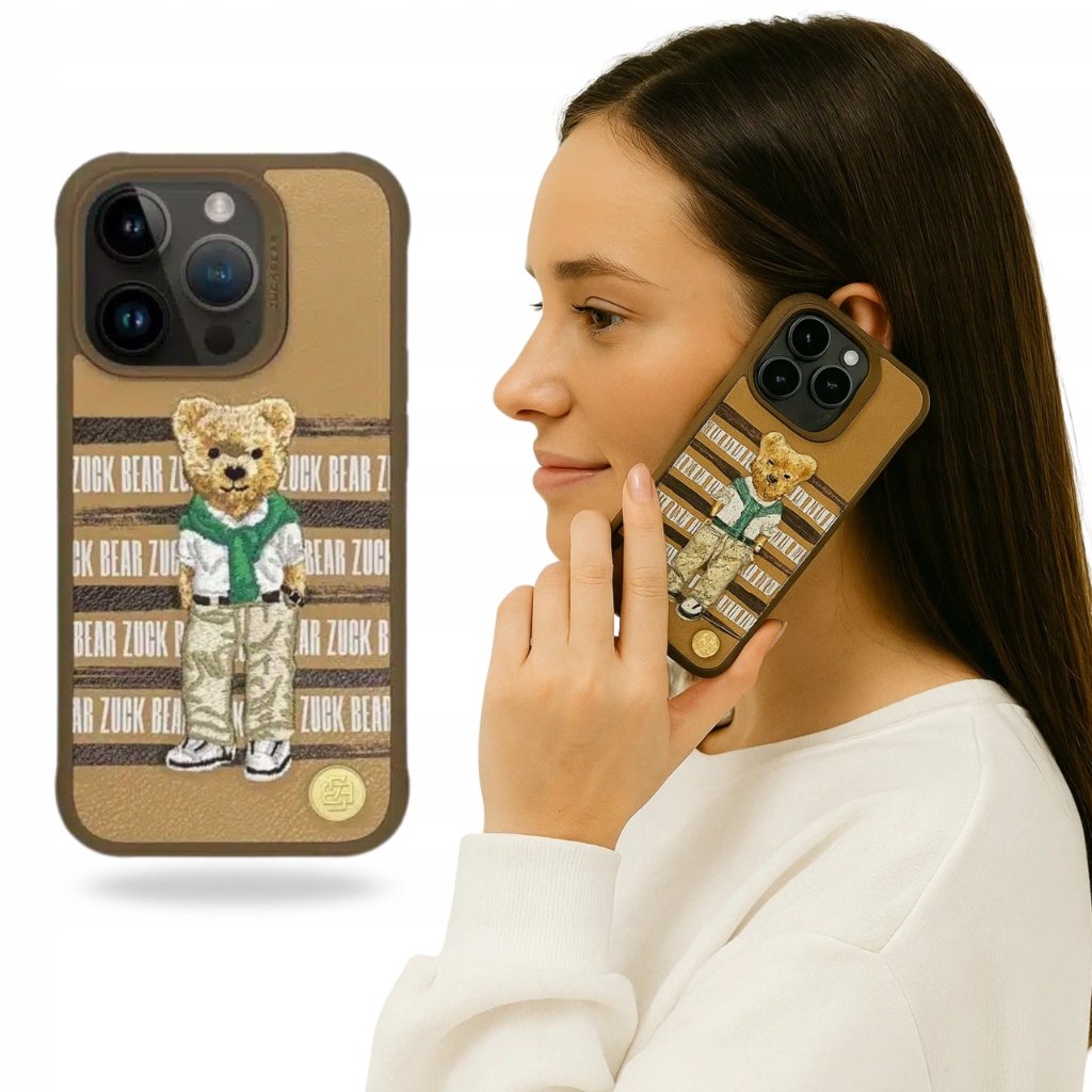 Etui Na Telefon Zuck Bear Do Iphone 16 Pro Plecki Nakładka Eko Skóra