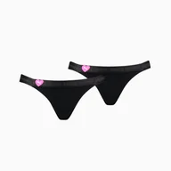 Majtki damskie - PUMA STRINGI HEART 2-PACK 93803401 r XS - miniaturka - grafika 1