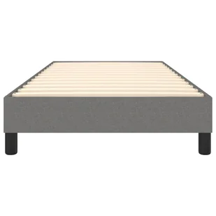 Lumarko Łóżko kontynentalne, ciemnoszare, obite tkaniną, 100x200 cm - Łóżka - miniaturka - grafika 6