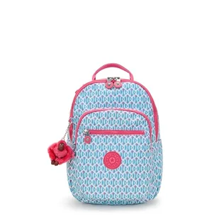 Kipling SEOUL S Mały plecak, Dreamy Geo C (Niebieski) - Plecaki - miniaturka - grafika 1