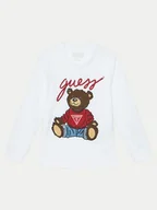 Bluzki damskie - Guess Bluzka L5RI32 K8HM4 Biały Regular Fit - miniaturka - grafika 1