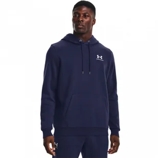 Męska bluza dresowa nierozpinana z kapturem Under Armour UA Essential Fleece Crew - UNDER ARMOUR - Bluzy sportowe męskie - miniaturka - grafika 1