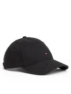 Czapki damskie - Tommy Hilfiger Czapka z daszkiem Th Flag Soft 6 Panel AW0AW17781 Czarny - miniaturka - grafika 1