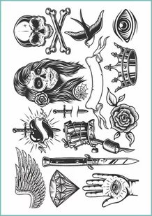 Tatuaże Tymczasowe W Stylu Vintage - Prace ręczne dla dzieci - miniaturka - grafika 1