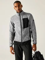 Odzież trekkingowa męska - Regatta Kurtka polarowa "Baslinn" w kolorze szarym - miniaturka - grafika 1