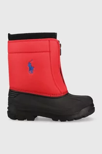 Buty dla dziewczynek - Polo Ralph Lauren śniegowce dziecięce kolor czerwony - grafika 1