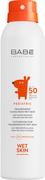 Balsamy i kremy do opalania - Spray do opalania dla dzieci Babe Laboratorios Pediatric SPF50 + przezroczysty wodoodporny z efektem matującym 200 ml (8436571631084) - miniaturka - grafika 1