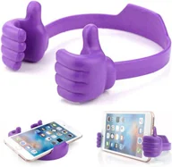 Pozostałe akcesoria do telefonów - UCHWYT NA TELEFON UNWIERSALNY NA BIURKO FIOLETOWY - miniaturka - grafika 1