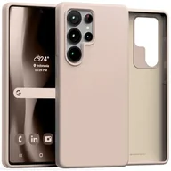 Etui i futerały do telefonów - Etui MERCURY Silicone do Samsung Galaxy S25 Ultra Różowo-piaskowy - miniaturka - grafika 1