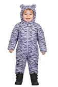 Kombinezony dla dzieci - Kombinezon dziecięcy Regatta Pansy Zebra przeciwdeszczowy ocieplany -110 - miniaturka - grafika 1